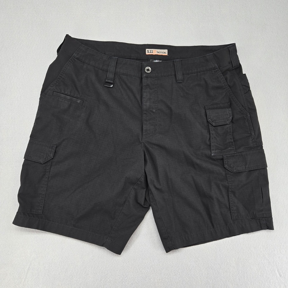 5.11 Tactical Men 40 Stryke Mechanical Stretch Cargo Utility Work Shorts Black